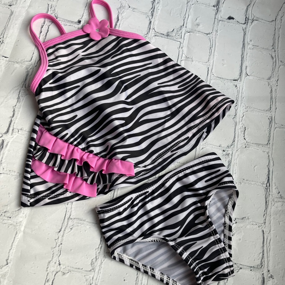 NWOT Arizona Zebra Tankini
